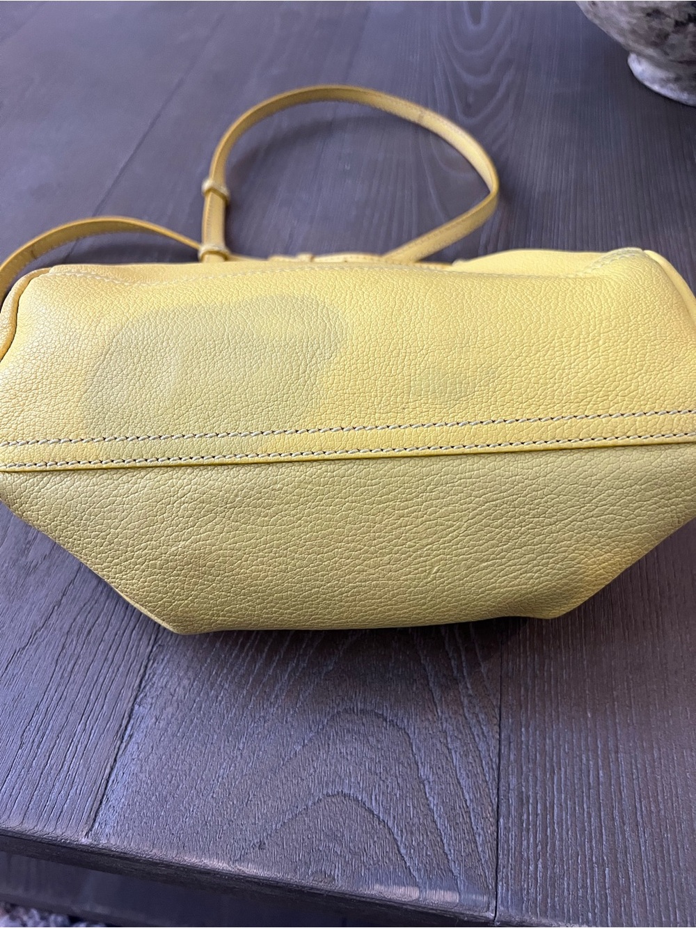 Givenchy Pandora Small Yellow Pebbled Leather Crossbody - Picture 12 of 14